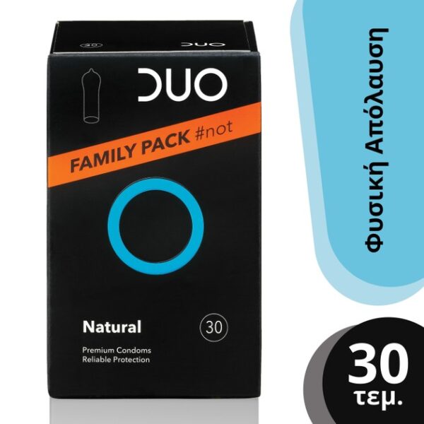 Duo Natural Family Pack Φυσικά Προφυλακτικά 30 τεμάχια