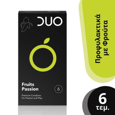 Duo Flavoured Fruits Passion Πλροφυλακτικά Με Γεύσεις 6τεμ