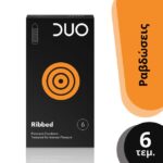 Duo Ribbed Προφυλακτικά Με Ραβδώσεις 6 τεμάχια