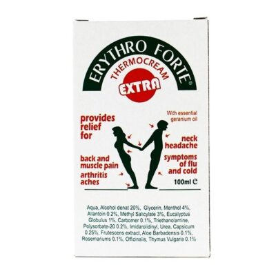 Erythro Forte Extra Cream Παρέχει Ανακούφιση Στους Πόνους 100ml