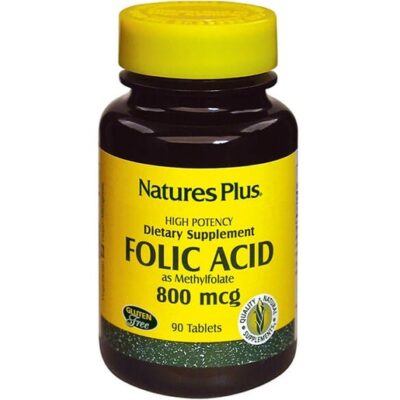 Nature's Plus Folic Acid Φυλλικό Οξύ 800mcg 90tabs