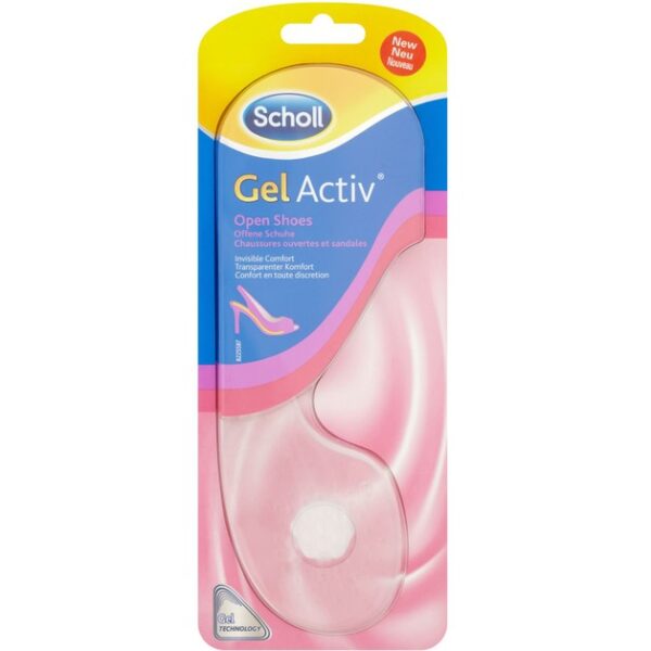 Dr Dr Scholl Gel Activ Open Shoes Γυναικείοι Πάτοι Αόρατης Άνεσης για Ανοιχτά Παπούτσια 1 ζευγάρι