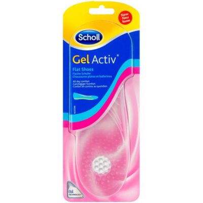 Dr Scholl Gel Activ Flat Shoes Γυναικείοι Πάτοι για Παπούτσια Χωρίς Τακούνι 1 ζευγάρι