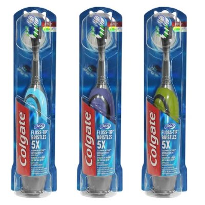 Colgate 360 Floss-Tip Bristles 5x Ηλεκτρική Οδοντόβουρτσα Medium 1 Τεμάχιο