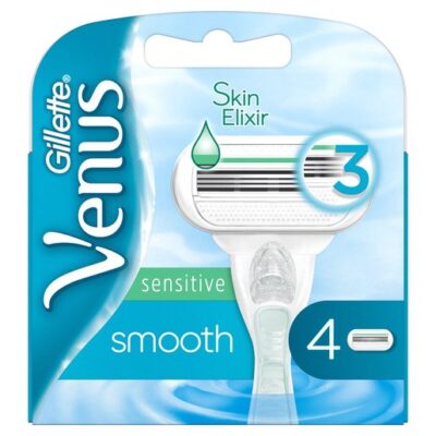 Gillette Venus Smooth Sensitive Skin Elixir 4 Τεμάχια