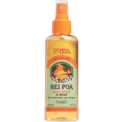 Hei Poa Monoi Dry Oil Spf15 Tiare Spray 150ml