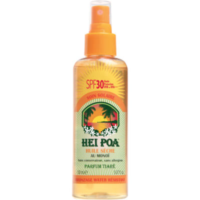 Hei Poa Monoi Dry Oil Spf30 Tiare Spray 150ml