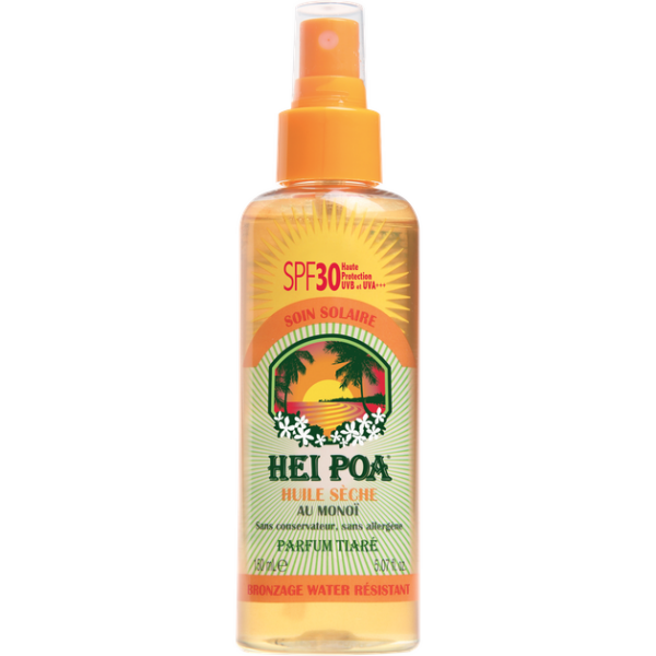 Hei Poa Monoi Dry Oil Spf30 Tiare Spray 150ml