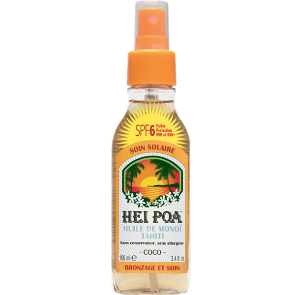 Hei Poa Tahiti Monoi Oil Spf6 Coco Spray 100ml