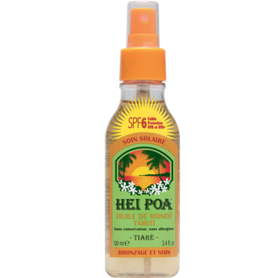 Hei Poa Tahiti Monoi Oil Spf6 Tiare Spray 100ml
