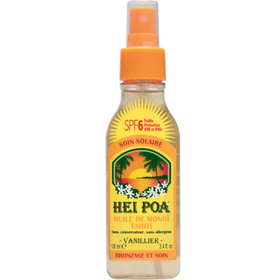 Hei Poa Tahiti Monoi Oil Spf6 Vanilla Spray 100ml