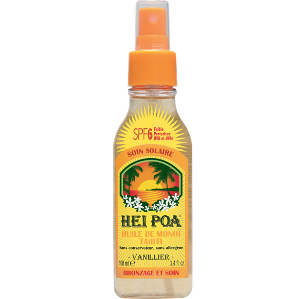Hei Poa Tahiti Monoi Oil Spf6 Vanilla Spray 100ml