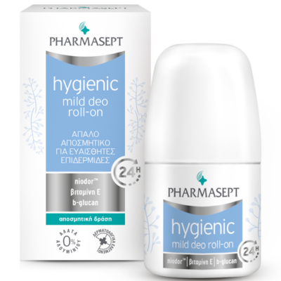 Pharmasept Hygienic Mild Deo 24h Roll-On Απαλό Αποσμητικό για Ευαίσθητες Επιδερμίδες 50ml