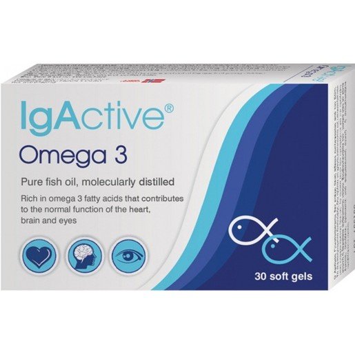 IgActive Συμπλήρωμα Διατροφής Omega 3 1000mg 30sgels