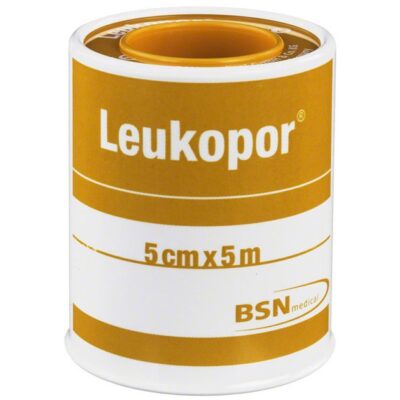 BSN Medical Leukopor Αυτοκόλλητη Υποαλλεργική Επιδεσμική Ταινία 5cm x 5m