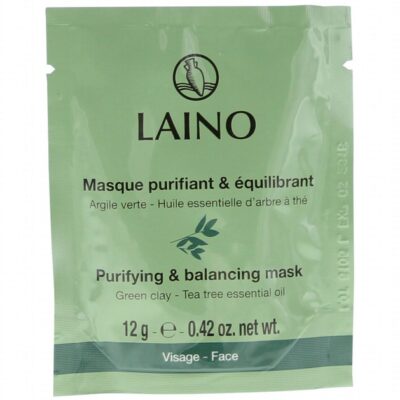 Laino Purifying & Balancing Mask Μάσκα με Πράσινη Αργίλο & Αιθέριο Έλαιο Τεϊόδεντρο