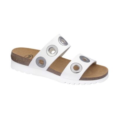 Scholl Shoes Lara F277441065 White Γυναικεία Ανατομικά Παπούτσια Χαρίζουν Σωστή Στάση & Φυσικό Χωρίς Πόνο Βάδισμα 1 Ζευγάρι