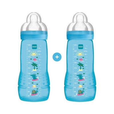 Mam Promo Pack Easy Active™ Baby Bottle Fairy Tale 4+ Μηνών Κωδ 365S Μπιμπερό Πολυπροπυλενίου με Θηλή Σιλικόνης 2x330ml