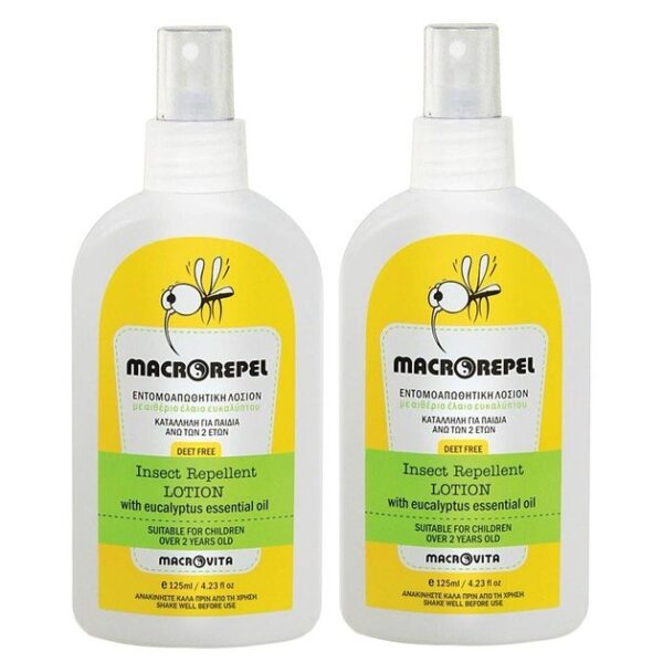 Macrovita Macrorepel Insect Repellent Lotion 1+1 Δώρο 2χ125ml