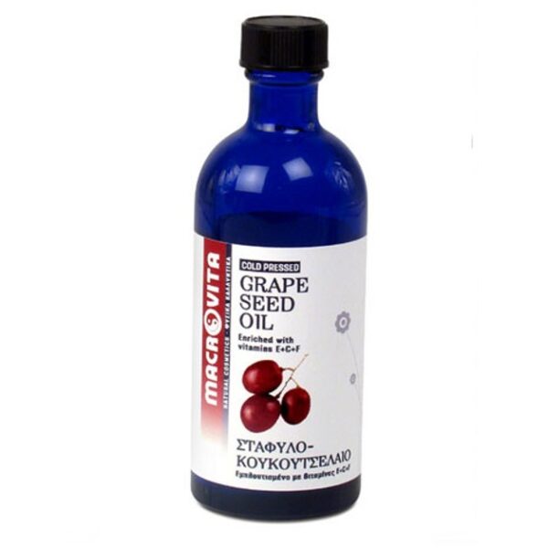 Macrovita Grape Seed Oil with Vitamins E + C + F 100ml