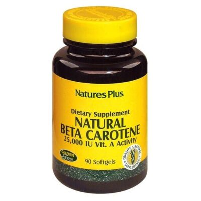 Nature's Plus Natural Beta Carotene Ενίσχυση του Ανοσοποιητικού Συστήματος 90softgels