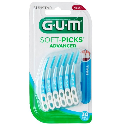 Gum Soft-Picks Advanced Small Μεσοδόντια Βουρτσάκια μιας Χρήσης 30 Τεμάχια (649)