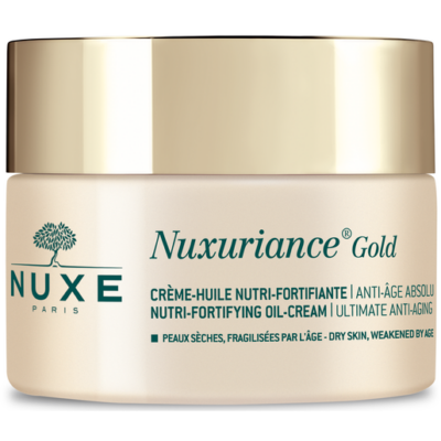 Nuxe Nuxuriance Gold Nutri-Fortifying Oil-Cream Πλούσια Κρέμα Ημέρας για Θρέψη & Απόλυτη Αντιγήρανση της Ξηρής Επιδερμίδας 50ml