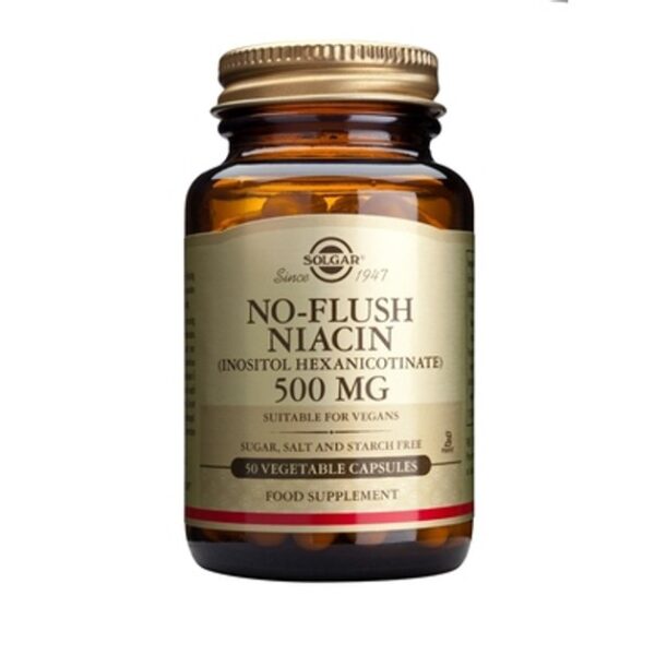 Solgar Νo Flush Niacin (B3) 500mg 50 veg.caps