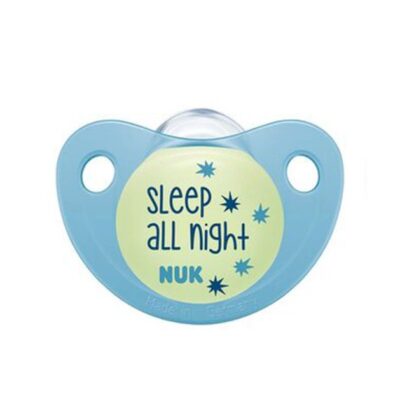 Nuk Night & Day Πιπίλα Σιλικόνης Χωρίς Κρίκο που Λάμπει στο Σκοτάδι για Αγόρι 1 Τεμάχιο