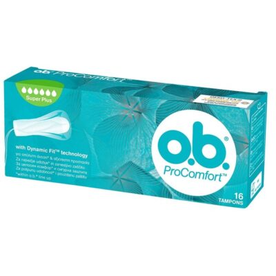O.b. ProComfort Super Plus Ταμπόν για Ημέρες Ημέρες με Μεγάλη Έως Πολύ Μεγάλη Ροή 16 Τεμάχια