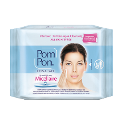 Pom Pon Micellaire Μαντηλάκια Ντεμακιγιάζ 20τμχ