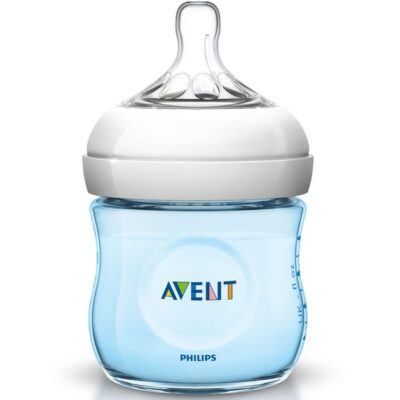 Avent Μπιμπερό Natural για Νεογέννητα Πλαστικό Μπλε 125ml