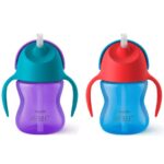 Avent Bendy Straw Cup Κύπελλο με Καλαμάκι & Λαβές 9m+ 200ml SCF796/01-02