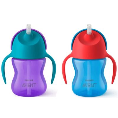 Avent Bendy Straw Cup Κύπελλο με Καλαμάκι & Λαβές 9m+ 200ml SCF796/01-02
