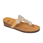 Scholl Shoes Sharon Flip Flop Beige Γυναικεία Ανατομικά Παπούτσια Χαρίζουν Σωστή Στάση & Φυσικό Χωρίς Πόνο Βάδισμα 1 Ζευγάρι