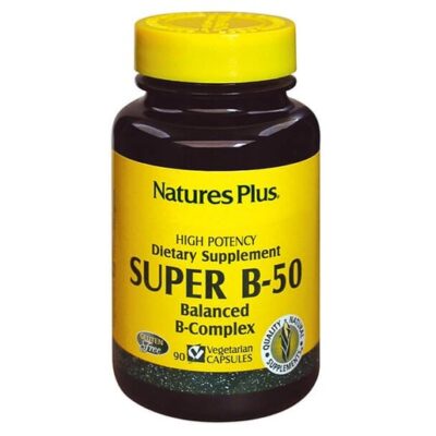 Nature’s Plus Super B50 Φόρμουλα με Βιταμίνες Β 60Caps