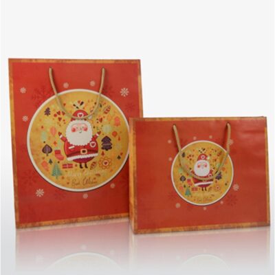 Χάρτινη τσάντα πολυτελείας Christmas Santa