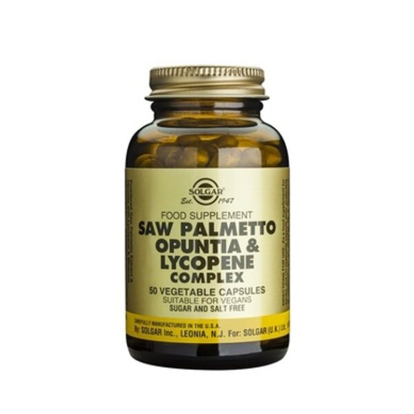 Solgar Saw Palmetto Opuntia Lycopene Complex 50 veg.caps