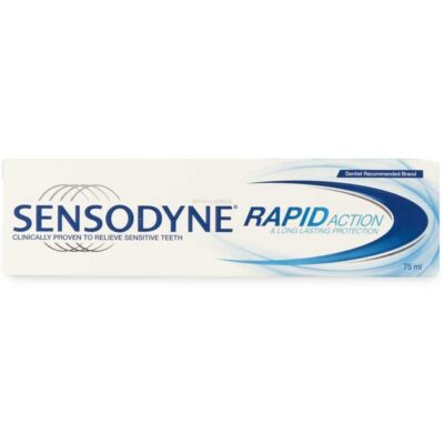 Sensodyne Rapid Action Οδοντόκρεμα για την Ανακούφιση & την Καθημερινή Προστασία των Ευαίσθητων Δοντιών 75ml