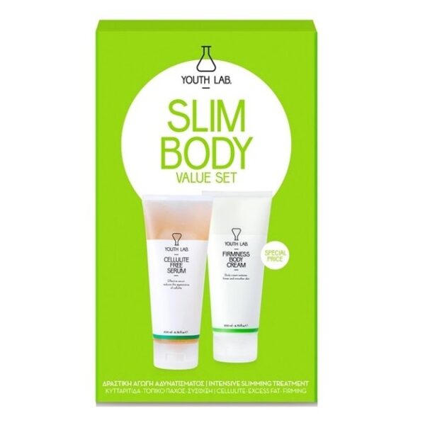 Youth Lab Slim Body Value Set Αγωγή Αδυνατίσματος Κυτταρίτιδας Σύσφιξης Firmness Body Cream 200ml & Cellulite Free Serum 200ml