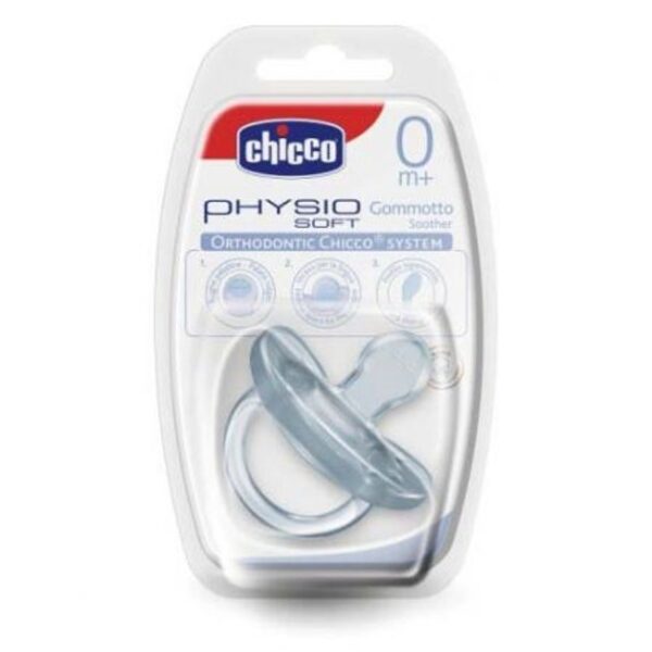 Chicco Πιπίλα Physio Soft Όλο Σιλικόνη 0m+