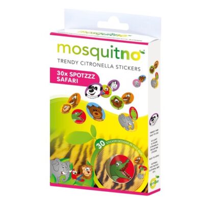 MosquitNo Trendy Citronella SpotZzz Safari Αυτοκόλλητα με Άρωμα Σιτρονέλλας 30 Τεμάχια