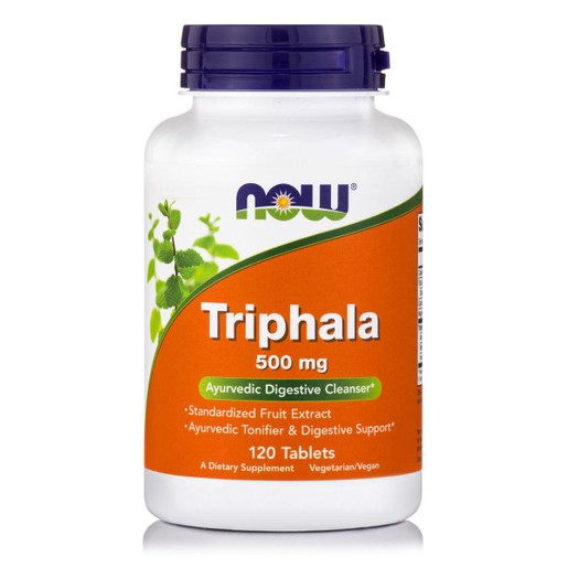 Now Foods Triphala 500mg Μέσο Καθαρισμού του Πεπτικού Συστήματος 120tabs