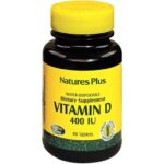 Nature’s Plus Vitamin D 400lu Water-Dispersible Καλή Λειτουργία του Νευρικού Συστήματος Υγιή Οστά & Δόντια 90tabs