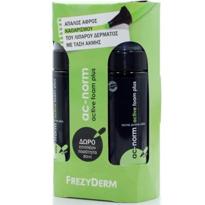 Frezyderm Πακέτο Προσφοράς Ac-Norm Active Foam Plus 150ml + Δώρο Επιπλέον Ποσότητα 80ml
