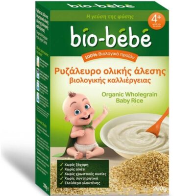 Bio Bebe Ρυζάλευρο Ολικής Άλεσης Βιολογικής Καλλιέργειας 200gr Promo -0