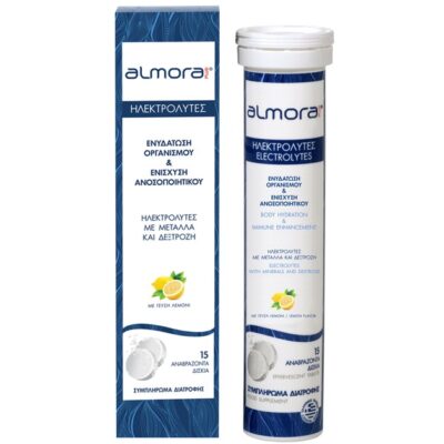 Almora Plus Ηλεκτρολύτες με Μαγνήσιο & Ψευδάργυρο για την Ενυδάτωση του Οργανισμού & την Ενίσχυση του Ανοσοποιητικού 15Effertabs