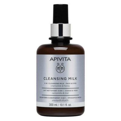 Apivita Cleansing Milk Limited Edition Γαλάκτωμα 3 σε 1 για Πρόσωπο & Μάτια με Χαμομήλι & Μέλι 300ml
