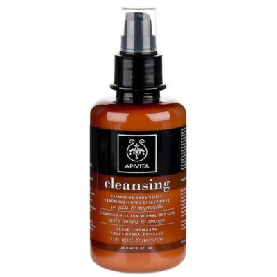 Apivita Cleansing Milk For Normal/Dry Skin With Honey & Orange 200ml