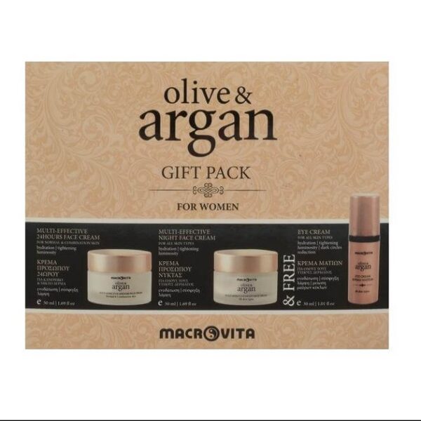 Macrovita Olive & Argan Gift Pack For Women Κρέμα Προσώπου Κανονικό-Μικτό δέρμα 50ml